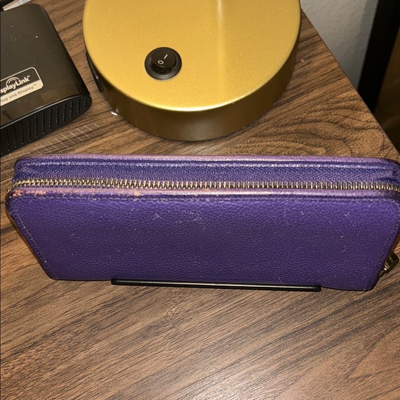 Loewe Purple Leather Long Wallet - Picture 10 of 10